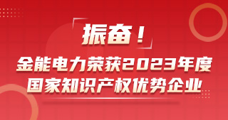 振奮！金能電力榮獲2023年度國家知識產(chǎn)權優(yōu)勢企業(yè)